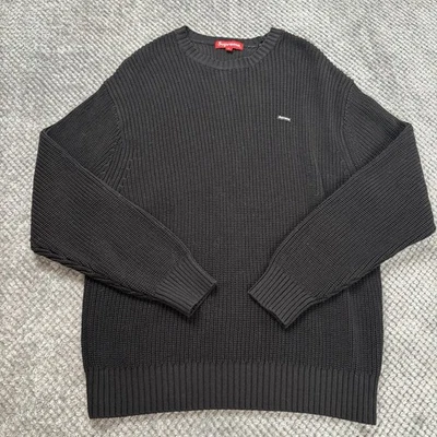 Supreme Open Knit Medium Box Sweater Black - Image 1 of 4