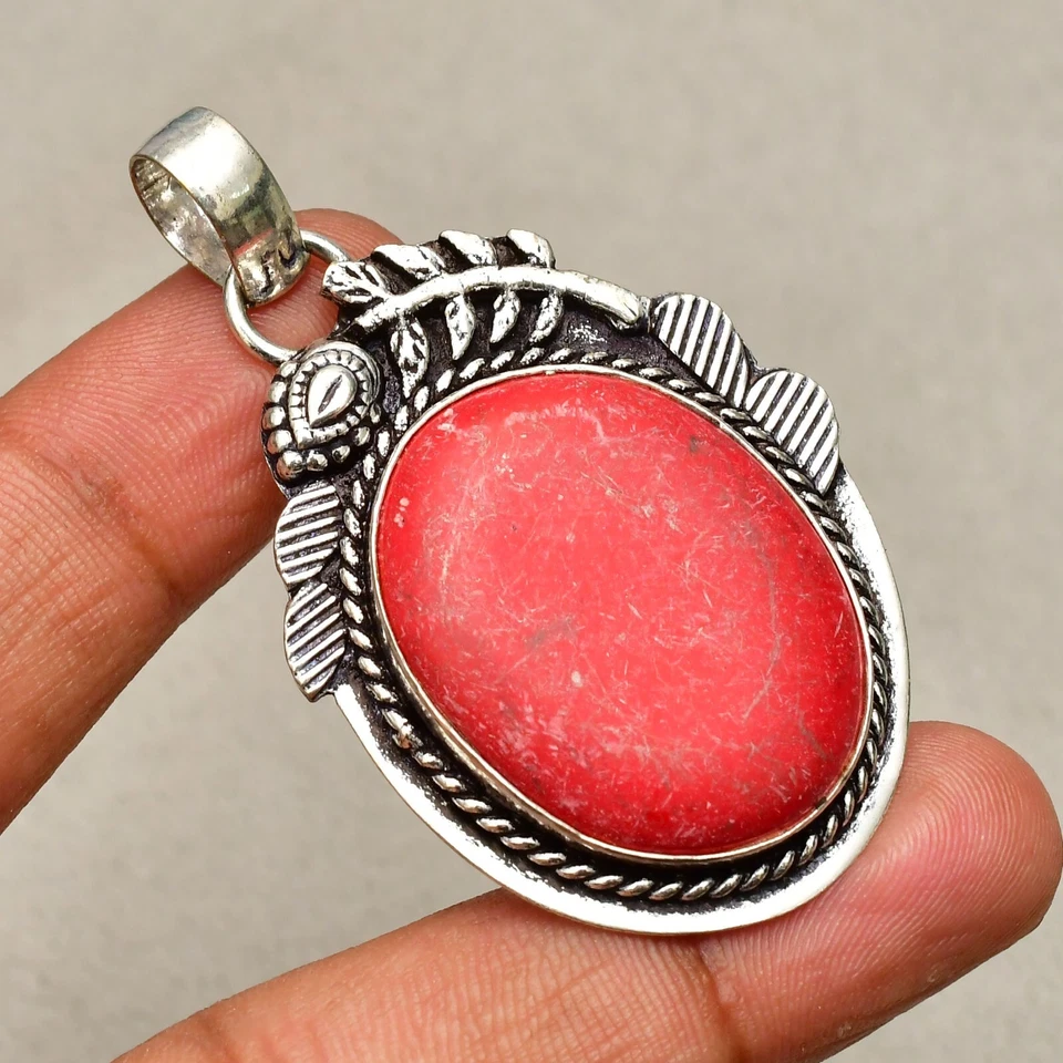 Ciondolo gioiello in argento sterling 925 fatto a mano con pietra preziosa co... - Immagine 1 di 4