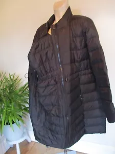 SERAPHINE MATERNITY & BABYWEARING BLACK QUILTED PARKA COAT JACKET SIZE 14 - Picture 1 of 4