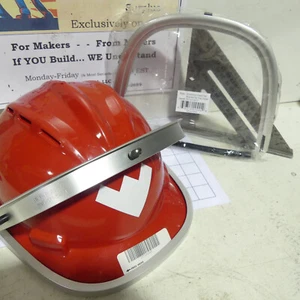 PIP Visor Face Shield Bracket Cap Style Hard Hat Accessory Attachment Aluminum - Picture 1 of 16