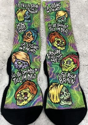 Calcetines Rockem Rock em Unisex Retirados Adulto L/XL HALLOWEEN ZOMBIE KARENS Foto 1 de 4