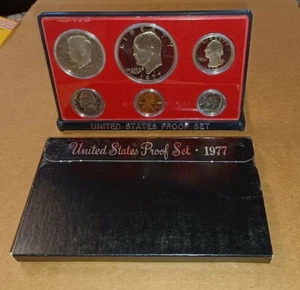 1977 Clad US Proof 6 Coin Set w/ OGP - Picture 1 of 2