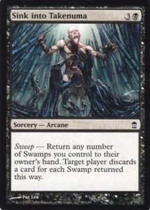 4X SINK INTO TAKENUMA BLACK SAVIORS OF KAMIGAWA MTG NM X4 (yourdeckbuilder) - Picture 1 of 1