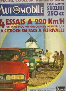 L'AUTOMOBILE 300 1971 CITROEN SM MERCEDES 280SE 3.5 PORSCHE 914/6 FIAT DINO 2400 - Foto 1 di 2