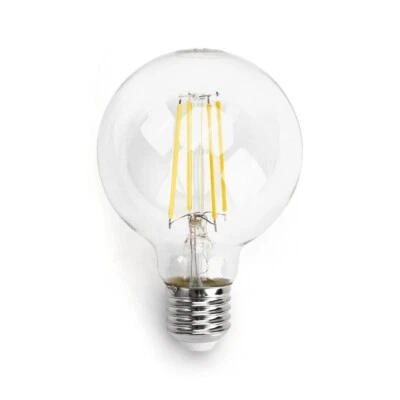 Lampadina Led a Filamento E27 G80 a globo 8W Bianco caldo 2700K Aigostar - Immagine 1 di 4