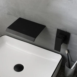Grifo mezclador de ducha de baño cascada de latón mate de 2 piezas - Imagen 1 de 11