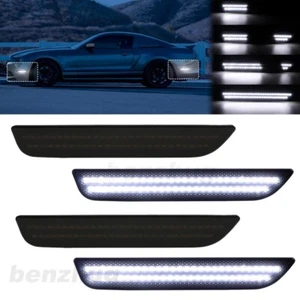 Lente ahumada reemplazar luces LED laterales para Ford Mustang 2010-14 Dynamic White - Imagen 1 de 12