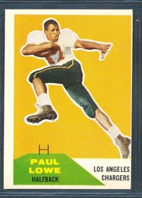 1960 Fleer Football #76 PAUL LOWE Los Angeles Chargers ~ EX to EX-MT - Image 1 of 2