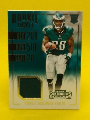 Wendell Smallwood 2016 Contenders ROOKIE TICKET JERSEY #19 - Image 1 of 2