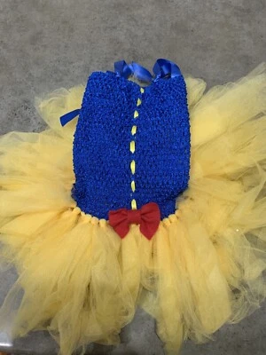 Синий вафельный топ и желтая пачка других производителей без размера топ 12 дюймов и пачка 6 дюймов - Изображение 1 из 4