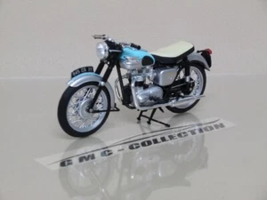 TRiUMPH BONNEViLLE 1959 AZZURRO LiGHT BLUE MOTO NOREV 1/18 - Foto 1 di 3