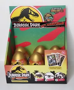 Jurassic Park Display mit 6 Captivz Build N Battle Dino Eiern & Karten 30th Anniver - Bild 1 von 7