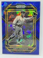 Arky Vaughan Blue Cracked Ice Prizm 2023 Panini Prizm Baseball No. 222
