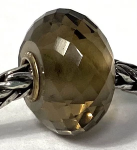 Authentic Trollbeads Faceted Smoky Quartz Bead, 51803, New - Picture 1 of 2