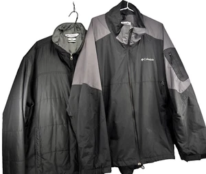 Columbia Interchange wasserdichter Mantel & Reißverschluss gestepptes Futter Jacke Herren 2XL - Bild 1 von 15