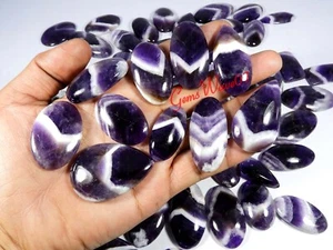 Purple Amethyst Lace Agate Cabochon Wholesale Lot Natural Gemstone 5000Cts/110pc - Picture 1 of 8