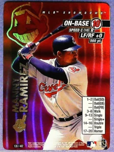 2001 MLB Showdown TCG Foil Refractor FOIL Card #135 of MANNY RAMIREZ Indians - Bild 1 von 2