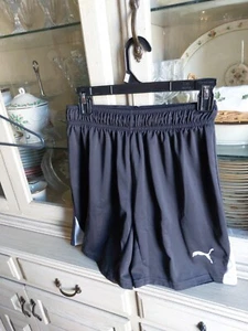 Puma athletic Shorts youth medium  black 26" Waist - Picture 1 of 3