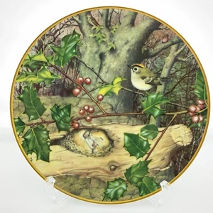 Franklin Mint Bird & Mouse in the Woods December Plate Woodland Year Collection - Picture 1 of 9