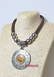 NEW PENDANT NECKLACE EXCLUSIVE ORIGINAL ELEGANT, FASHION ACCESSORY SILVER COLOR - Picture 1 of 3