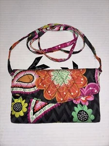 Vera Bradley Strap Wallet Crossbody Ziggy Zinnia Detachable Strap - Picture 1 of 11