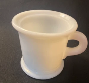 Vintage Hazel Atlas White Milk Glass Cup Mug Shaving - Picture 1 of 13