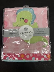 Neu Carter's Sea Collection Fenster Volant Seepferdchen und Fisch Kinderzimmer Fenster - Bild 1 von 8