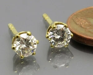 DISEÑO MADURO - ENCHUFE CLÁSICO BRILLANTE - ORO AMARILLO 750 - ¡ALTA CALIDAD! - Imagen 1 de 11