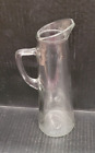 Elegant Prohibition Clear Glass 10.5" Pitcher *Federal Law Forbids Sale*