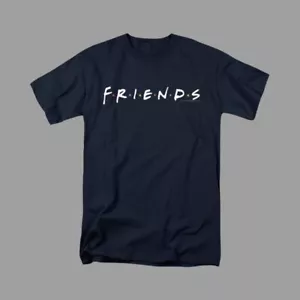 Friends TV Show Classic Logo Navy Unisex T-Shirt Size Large - Picture 1 of 1