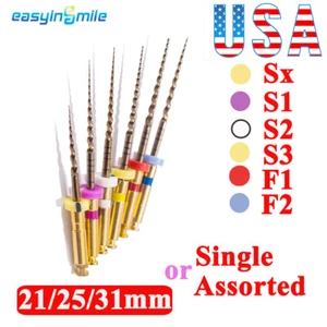 6pcs/pack Dental Endo Gold Files X-Pro Large NITI Taper Rotary Endodontic Files - Picture 1 of 21