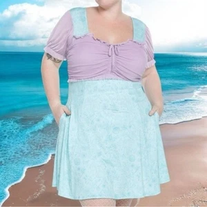 NEW Disney Her Universe The Little Mermaid Lace-Up Sweetheart Dress Size 3X - Picture 1 of 11