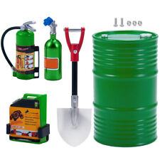 5PCS/Set For RC Axial SCX10 TRX4 Car Tool 1:10 Fire Extinguisher Oil Drum Shovel