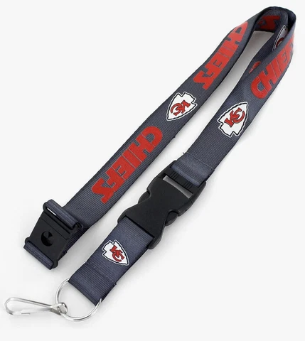 Kansas City CHIEFS (CHARCOAL) TEAM LANYARD NFL Cover