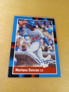 1988 DONRUSS #155 MARIANO DUNCAN Los Angeles Dodgers Baseball Card, SS, IF. (VG) - Picture 1 of 2