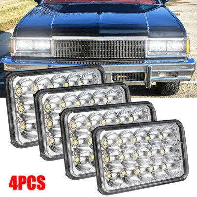Faros LED de 4x6" para Chevrolet Caprice 1977-86 luz de señal de giro alta/baja Foto 1 de 4
