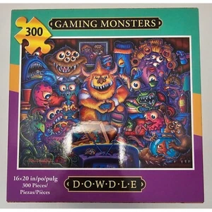 Gaming Monsters Dowdle 300 Piece Jigsaw Puzzle 16" x 20” NEW Sealed Box NIB - Picture 1 of 6
