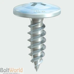 100, WAFER HEAD DRYWALL / DRY LINING SCREWS, SHARP POINT ZINC PLATED 4.2 x 13.5 - Picture 1 of 2