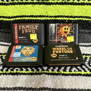Sega Genesis- Vintage Games- Lot Of 4- Mrs. PAC Man, Family Fun Pack - Picture 1 of 7