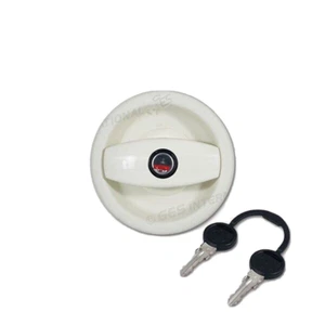 Serratura Cellula Bianca con Cilindro SENZA Maniglia Interna Zadi  Caravan - Foto 1 di 2