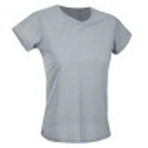 New S Small Women Top Tee Shirt ATHLETIC TRACK JERSEY MESH GRAY SportHill Z119 - Picture 1 of 1