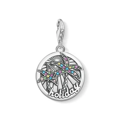 Thomas Sabo 1768-342-7 Charm-Anhänger Damen Coin Tropical Sterling-Silber - Bild 1 von 3