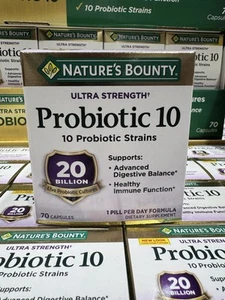 Nature's Bounty Ultra Strength Probiotic 10 (70 Capsules )Digestive Support - Picture 1 of 7