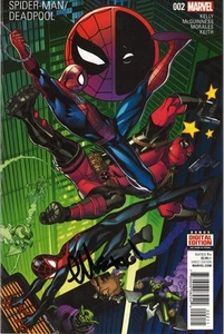 Cómic autografiado por Ed McGuinness Spider-Man Deadpool fuerzas dinámicas - Imagen 1 de 2