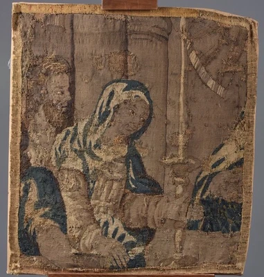 Authentic Aubusson Tapestry from the Felletin workshops, 17th Century. - Photo 1/3