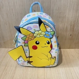 Loungefly Pokemon Pikachu Floral Crown Mini Backpack Brand New w/Tags Read Info! - Picture 1 of 16