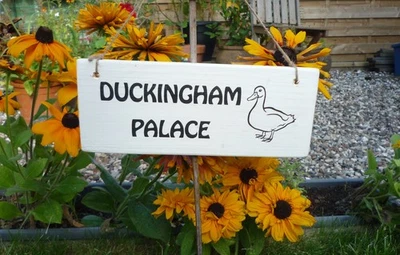 Letrero personalizado gallinero gallinero correr huevos pato ganso placa granja Foto 1 de 4