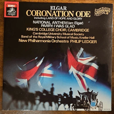 Philip Ledger Elgar Coronation Ode LP NM ASD 3345 Quadraphonic UK Classical TAS - Image 1 of 3