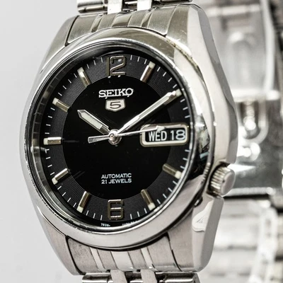 *NEAR MINT* Vintage 1998 SEIKO 5 7S26-01V0 Automatic Black Dial 37mm Men’s Watch - Image 1 of 4