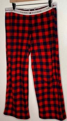 Tommy Hilfiger 法兰绒睡衣裤拼色休闲装 Cabin Buffalo Check — 第 1/4 张图片